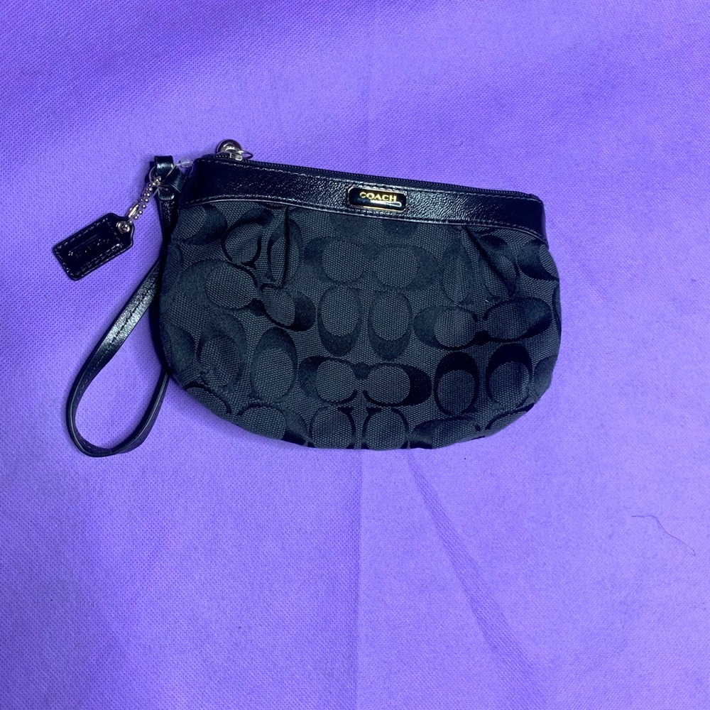 All black coach pouch